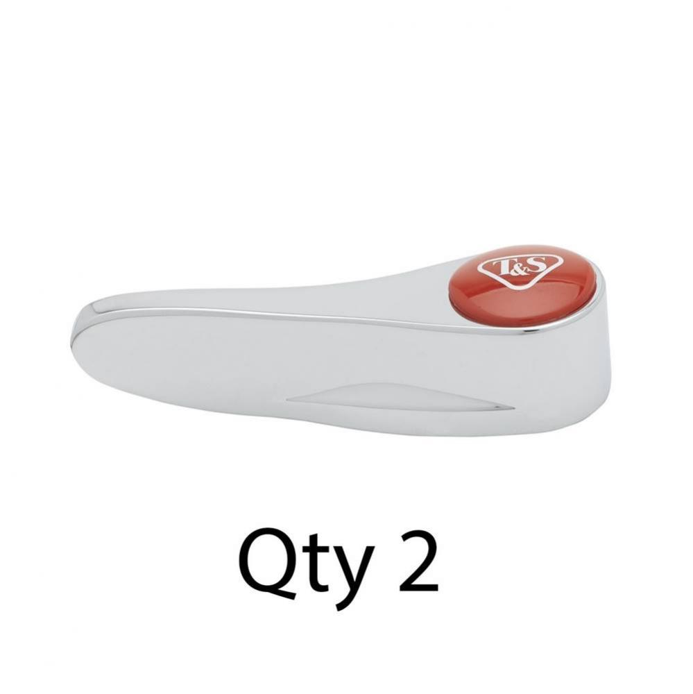 New-Style Lever Handles, Red Indexes (T&S Logo), Screws (Qty2)