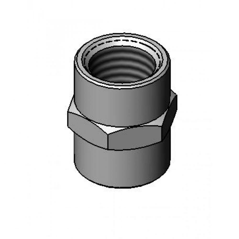 Coupling, 3/8'' NPT (Chrome-Plated Brass)