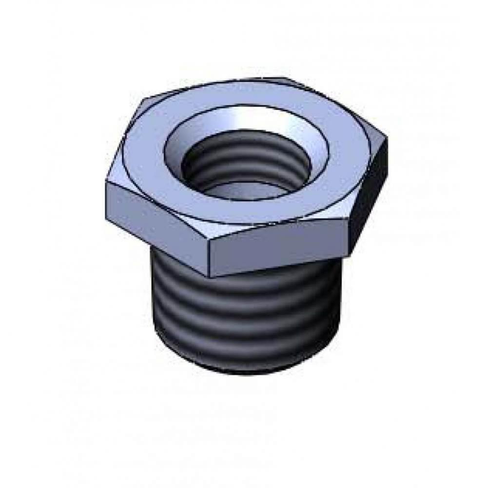 3/8''NPT x 1/4''NPT Hex Bushing (Rough Chrome)