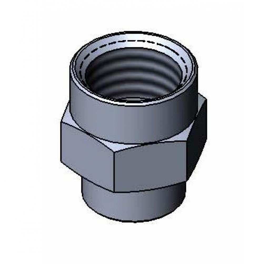 1/2'' x 3/8'' Reducing Coupling (Plated)