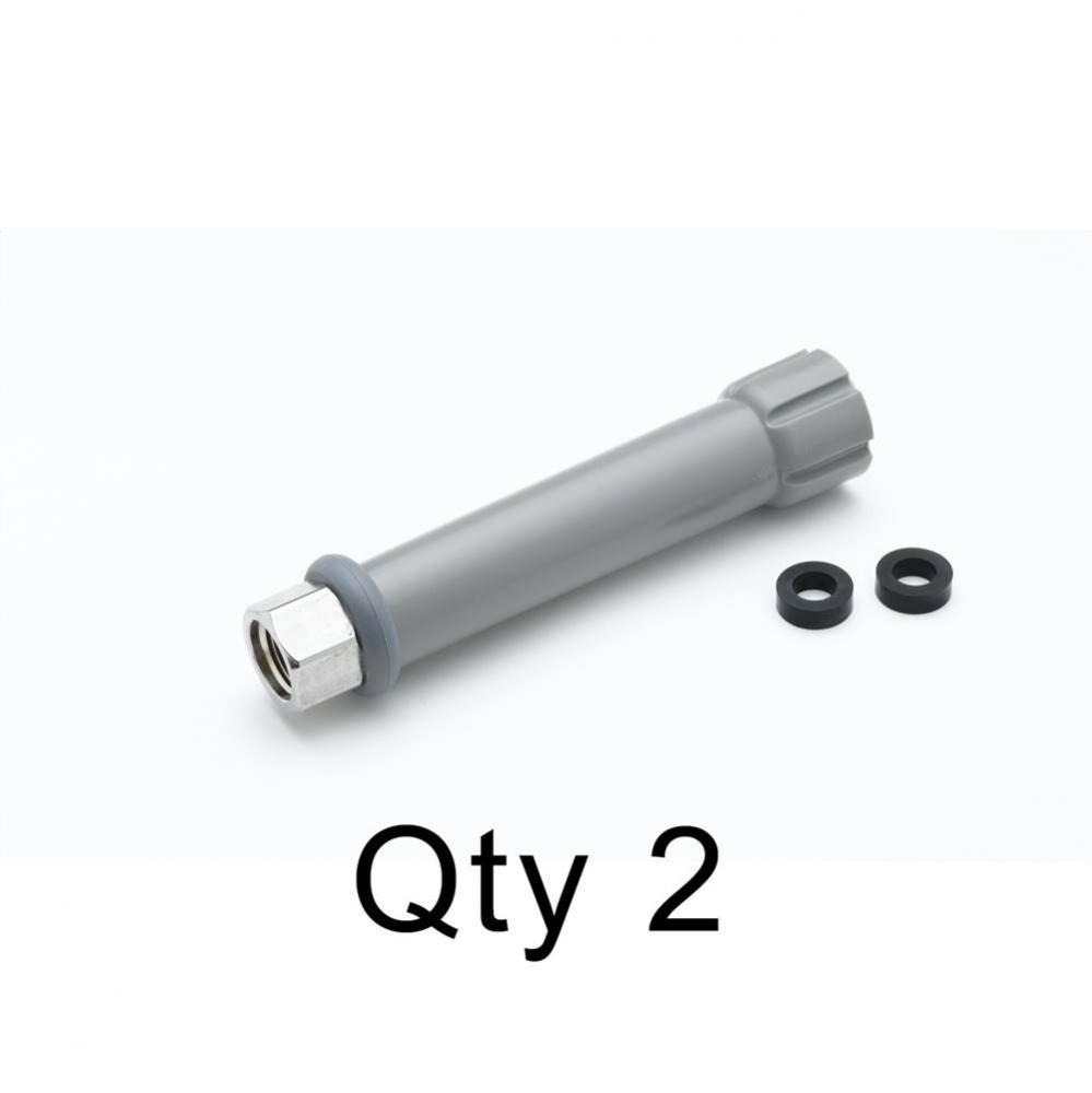 Gray Handle Grip Assemblies, 3/8'' NPT Female Inlet (Qty 2)