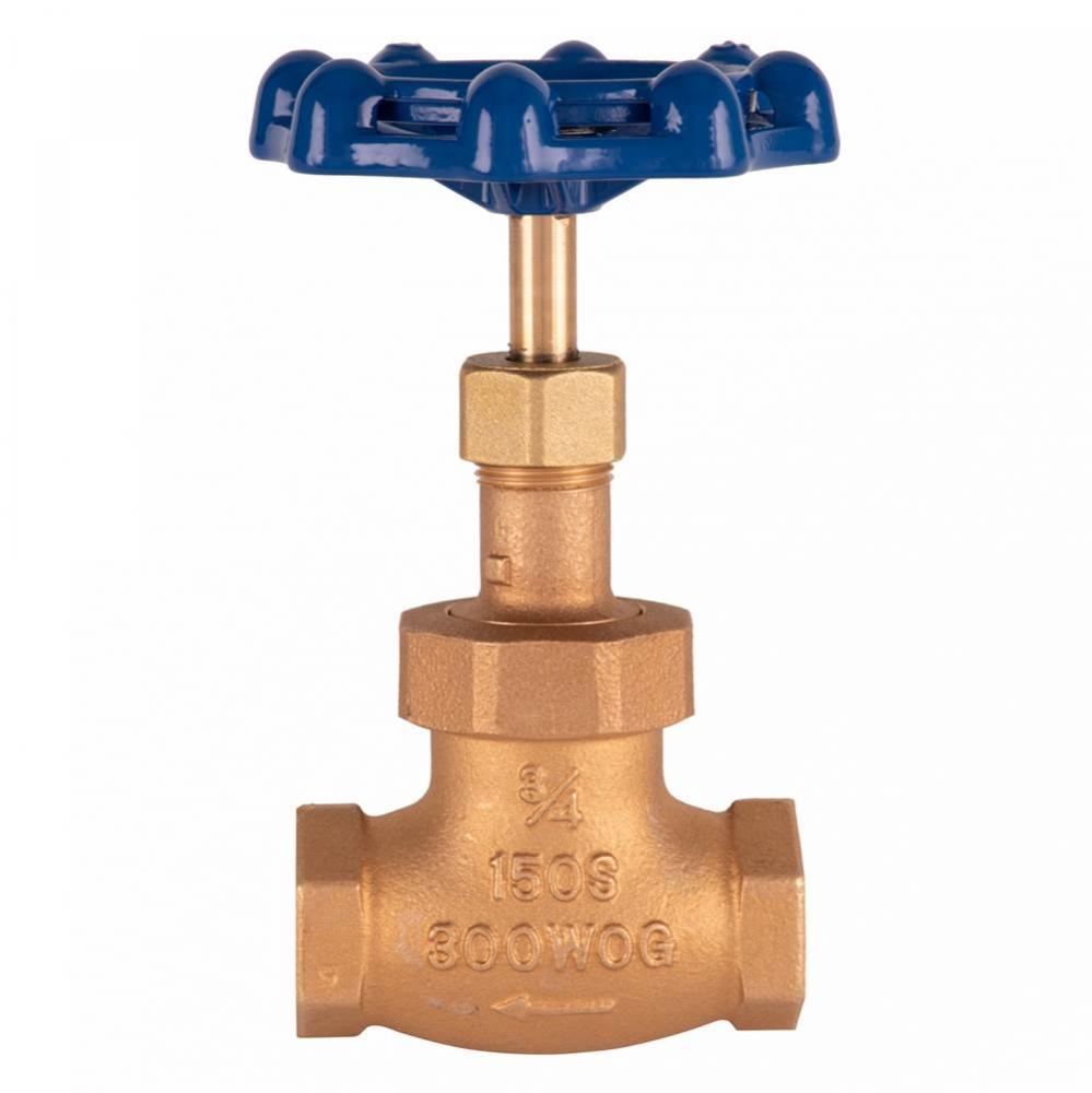 3/4'' Globe Valve, Blue Handle