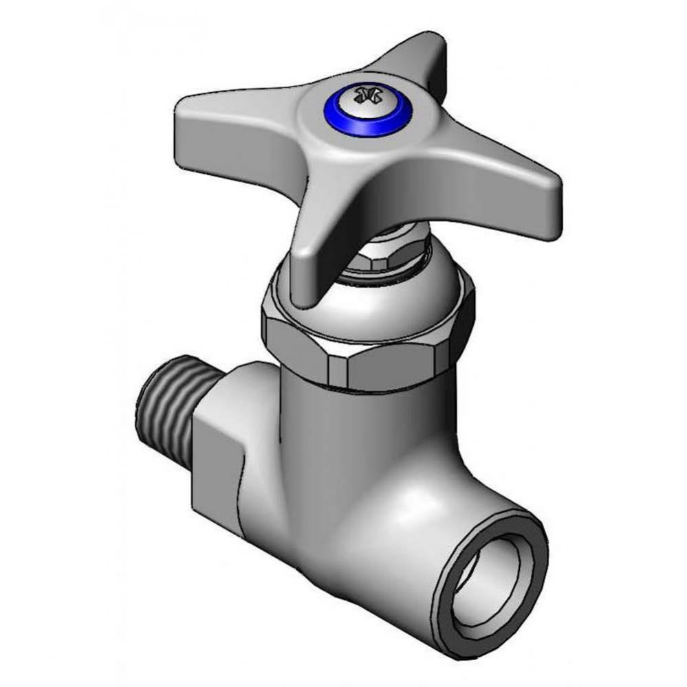 Straight Stop Assembly w/ 4-Arm Handle (Blue Index)