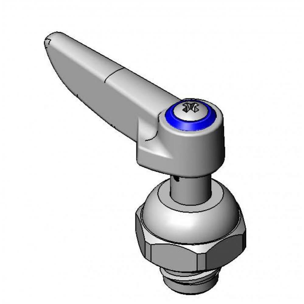 B-1115 RTC Spindle Assembly & Blue Index (Cold) (Wall Mount Workboard Faucets)