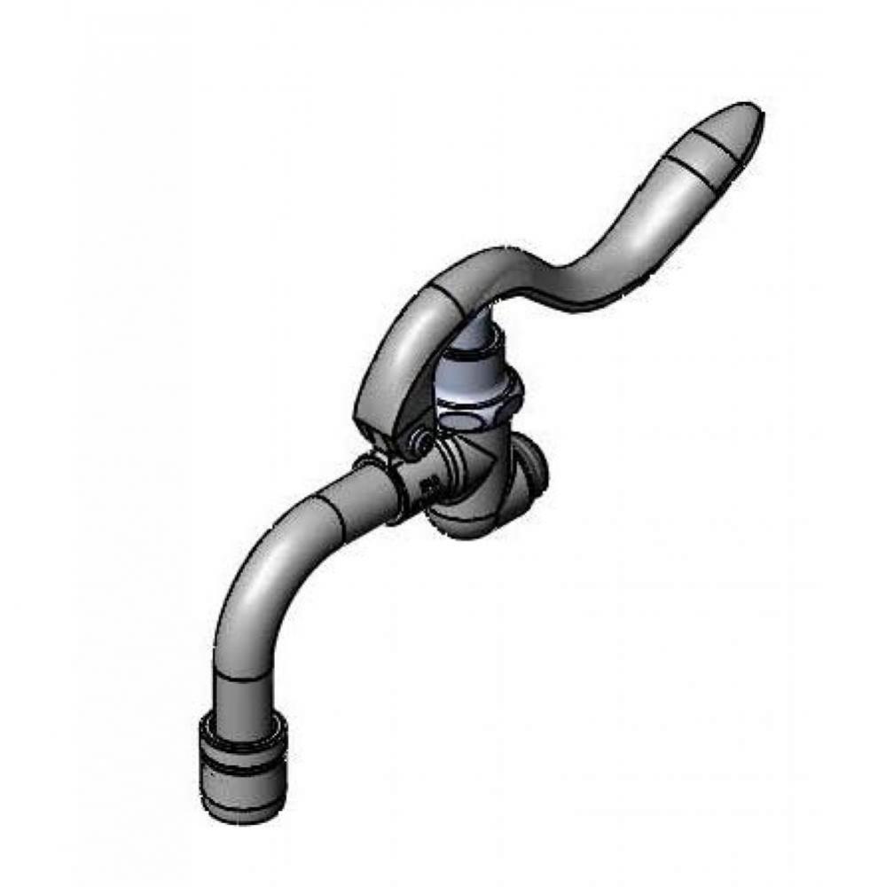 B-0102-C Squeeze Valve, Bent Nozzle & Aerator 2.2 gpm Standard Aerator