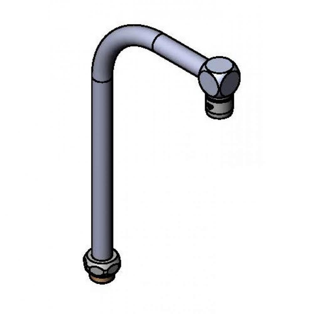 B-2386 High-Arc Swivel Gooseneck with Cube Style Aerator Outlet (2.2 GPM)