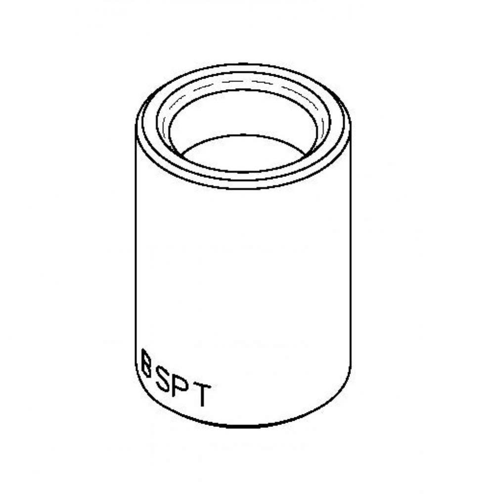 Adapter, 1/2'' NPT Female x 1/2'' BSPT Female (Chrome-Plated)