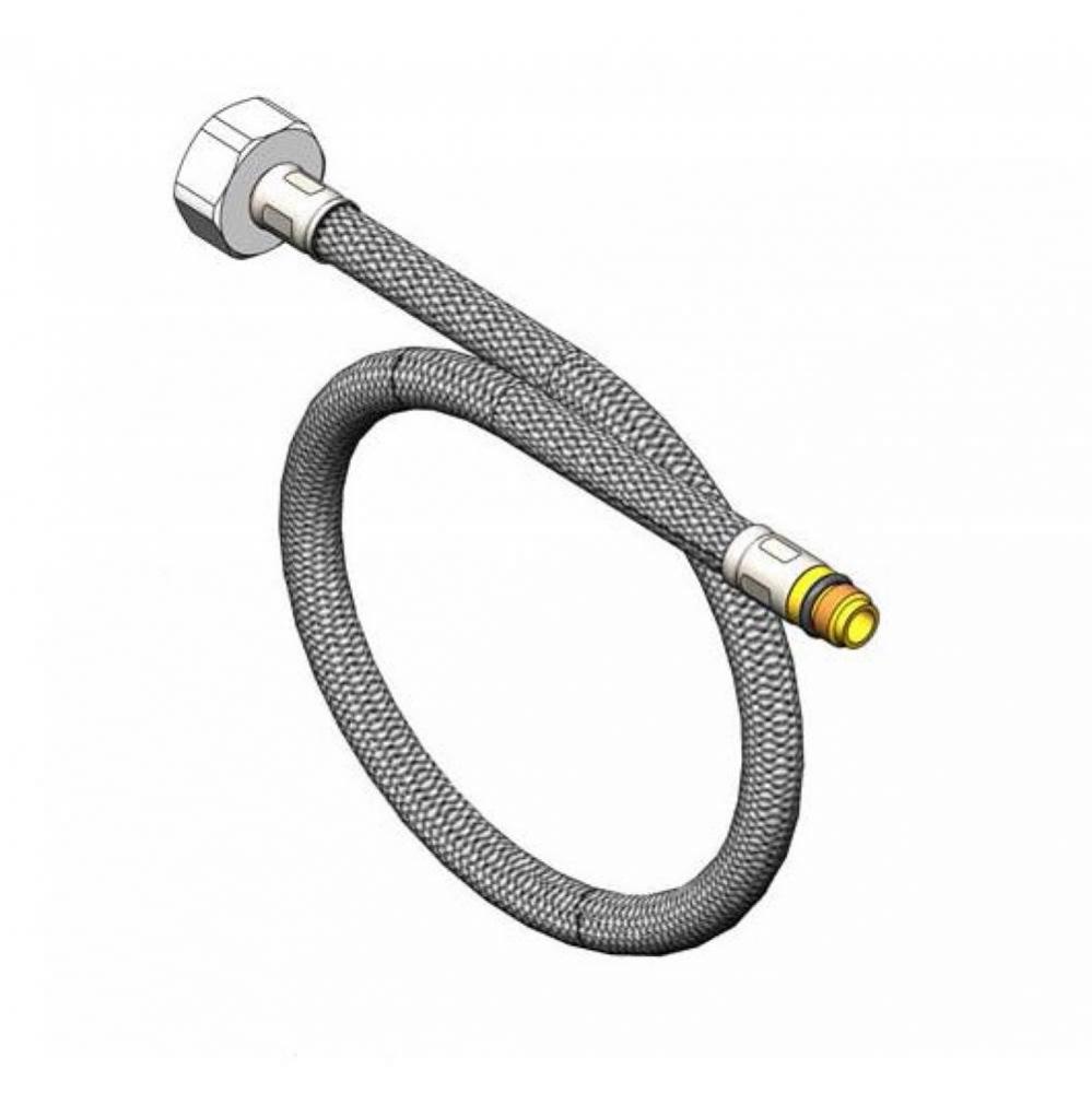 DZR Flexible Connector Hose, G 1/2'' BSPP Female, Swivel Inlet, M10x1 Connection