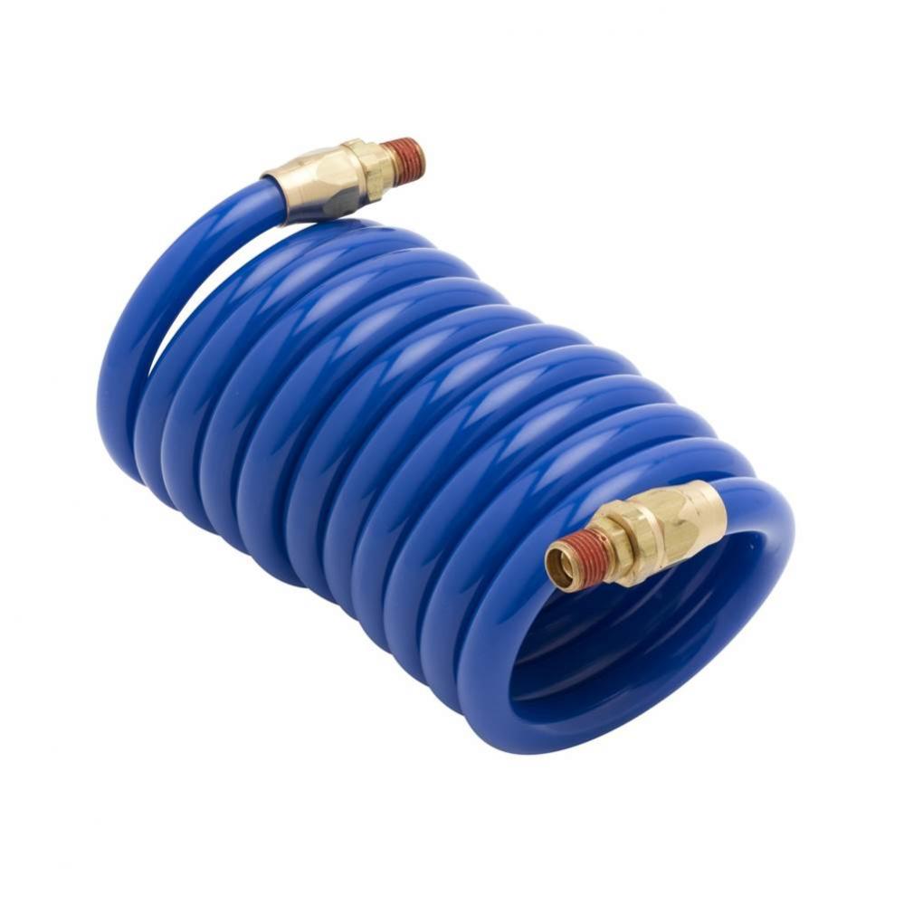 Pet Grooming Coiled Hose (Blue) Non-Potable Water Applications