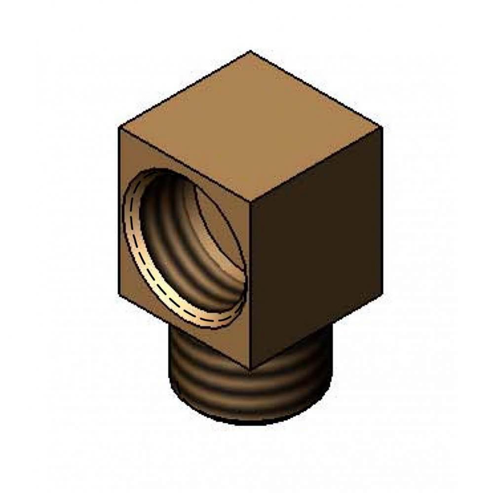 Low Profile Elbow, 3/8-18NPSM Male x Female ref: EC-3101 & Equip 5EF-1D-WG