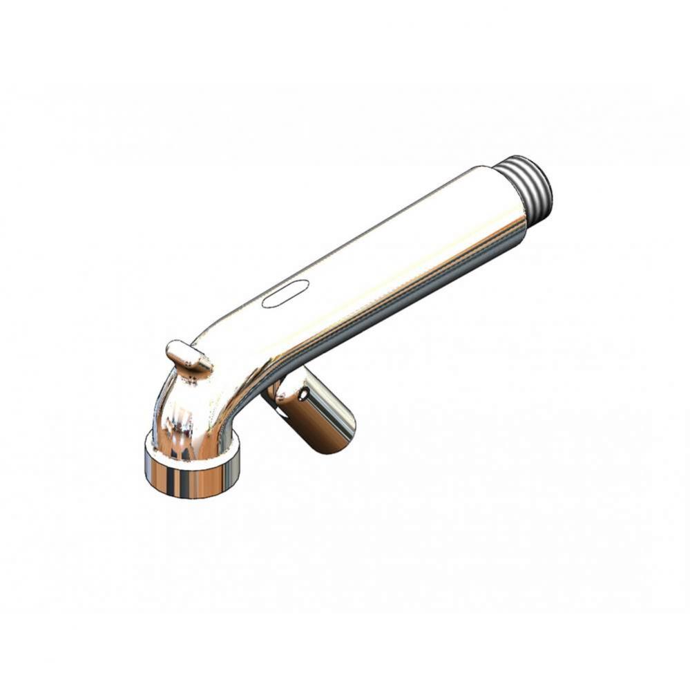 Plain End Spout Assembly, Polished Chrome w/ Bottom Mount, Clevis, Roll Pin