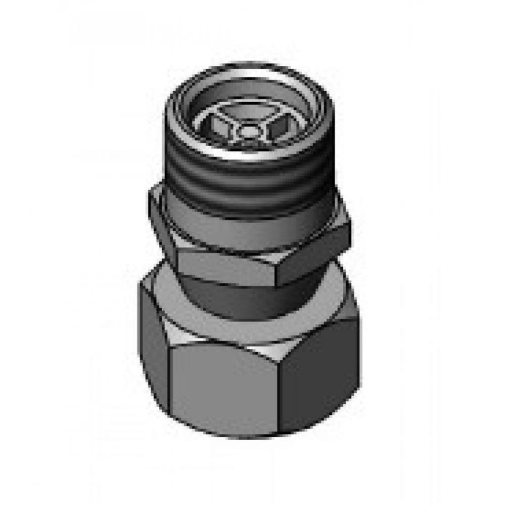 Check Valve Adapter w/ Inlet Filter Washer, 1/2'' NPSM Inlet (Female) x 1/2''