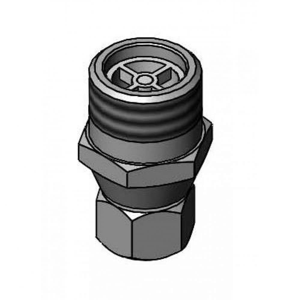 Check Valve Adapter w/ Filter Washer, 3/8'' Compression x 1/2'' NPSM Outlet