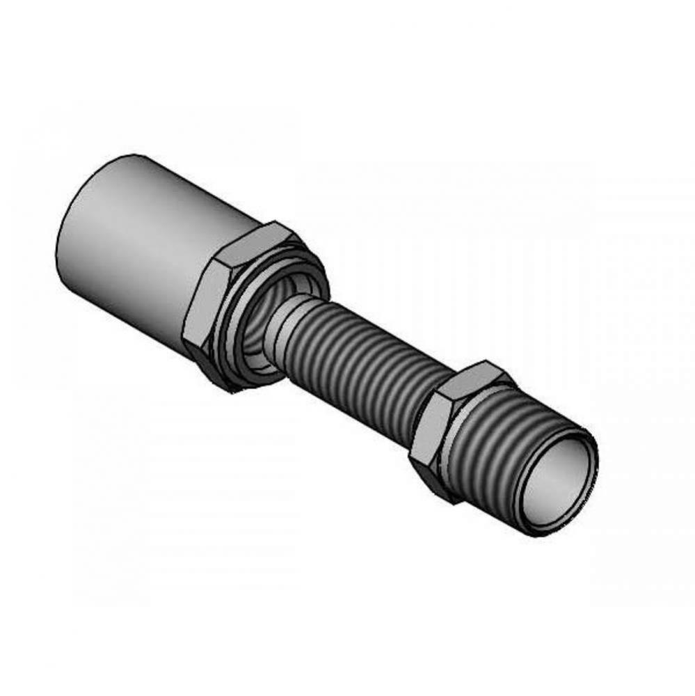 Field Repair End-Fitting for 1/2'' ID Hoses, Chrome-Plated Brass Non-Potable Water Appli