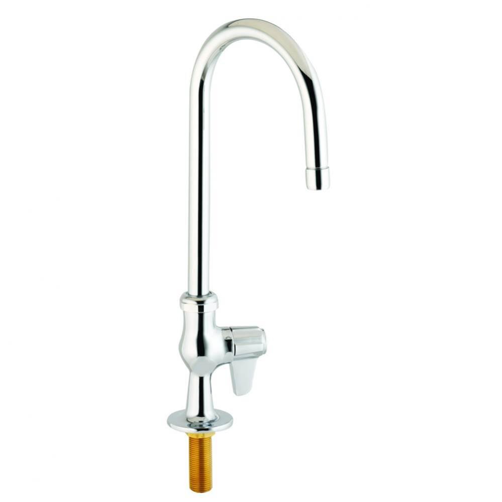 Faucet, Single Hole, 5-1/2'' Swivel Gooseneck w/ 0.5 GPM VR Non-Aerated Spray Device and