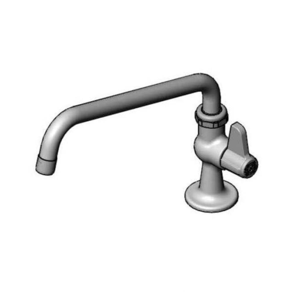 Single Supply Deck Mount Faucet with Swing Nozzle with 1.6 GPM Aerator with equip Ceramic Cartridg