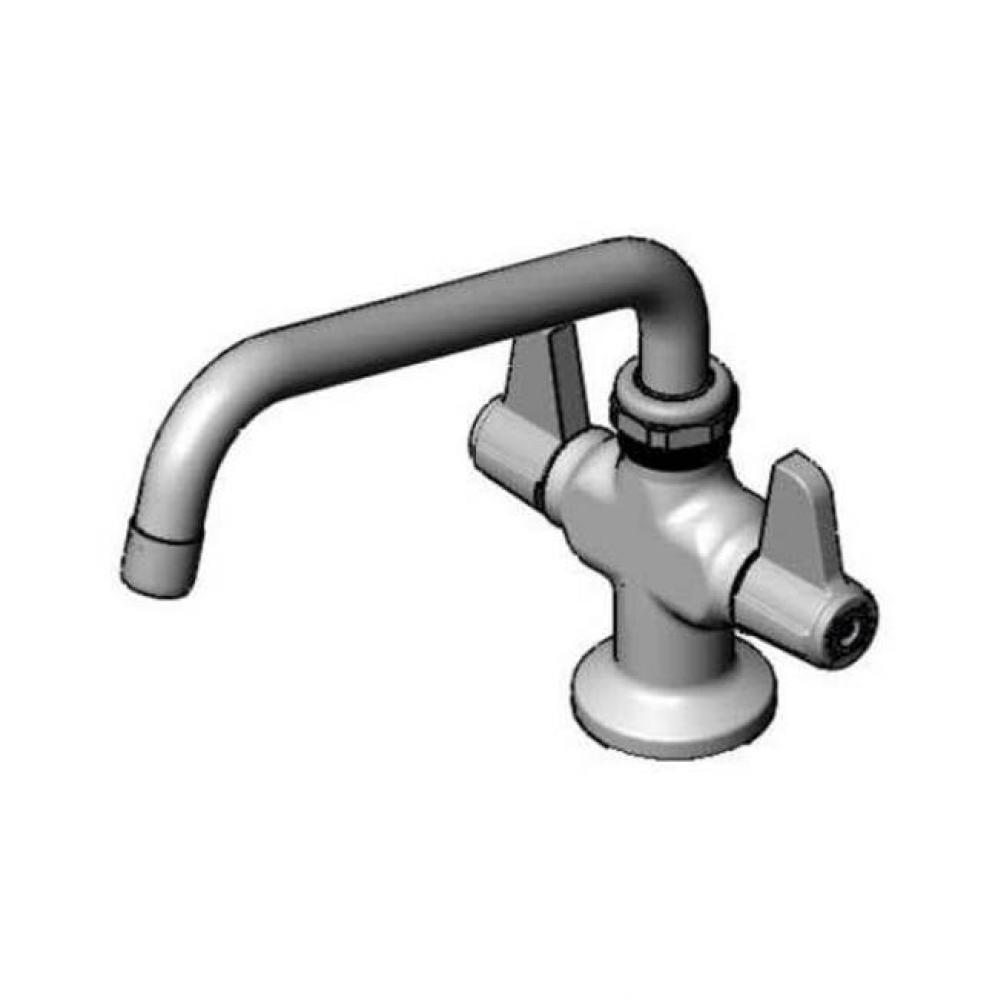 Single Hole Deck Mount Mixing Faucet with Swing Nozzle with 1.5 aerator