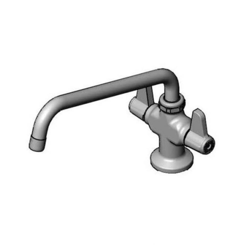 Single Hole Deck Mount Mixing Faucet with equip Swing Nozzle with 1.5 GPM Aerator