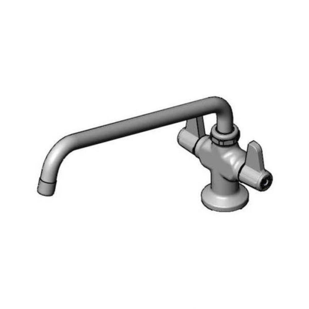 Single Hole Deck Mount Mixing Faucet with equip Swing Nozzle with 1.5 GPM Aerator