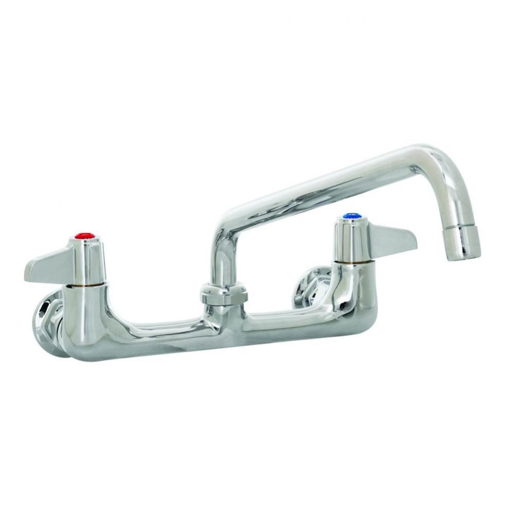 Faucet, Wall Mount, 8'' Centers, 6'' Swing Nozzle