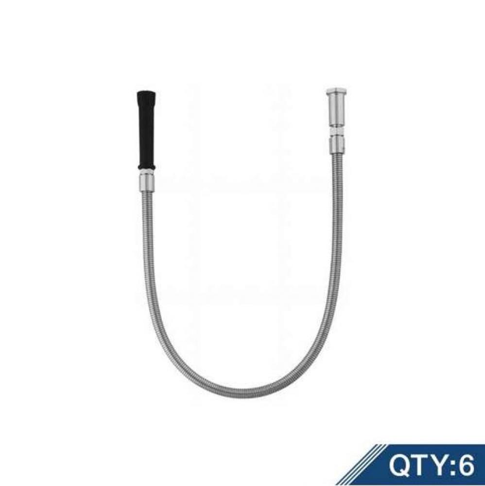 44'' Flexible Stainless Steel Hose w/ Black Handle & Washers (Qty 6)