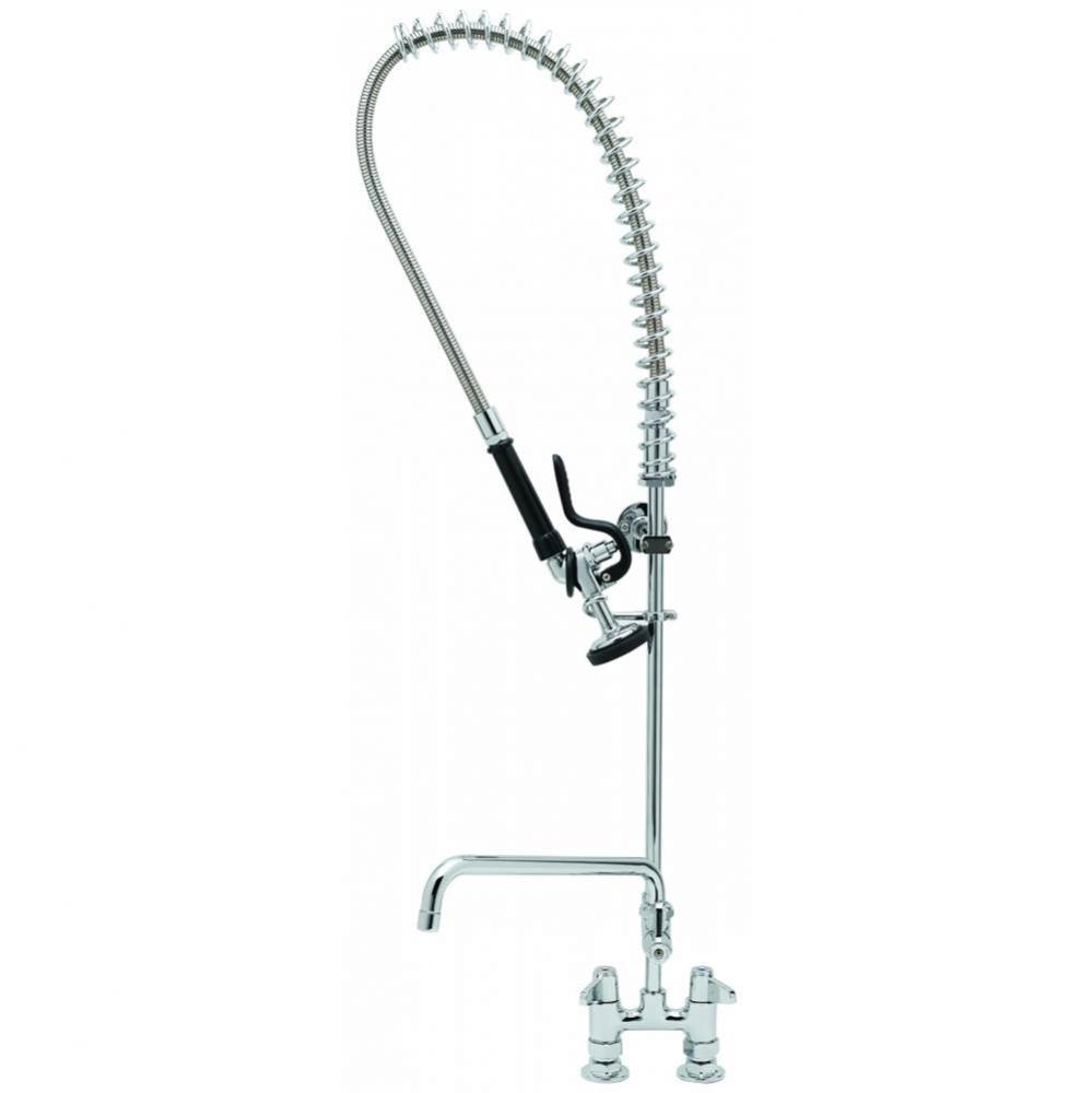 Equip Pre-Rinse, 4'' Deck Mount Base, Add-On Faucet w/ 12'' Swing Nozzle, 5SV