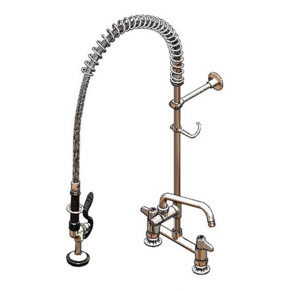 Equip Pre-Rinse Unit: 8'' Deck Mount, Add-On Faucet, 8'' Swing Nozzle, 5SV Spr