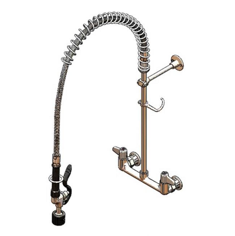 Equip Pre-Rinse Unit: 8'' Wall Mount Base w/ Low-Flow Spray Valve