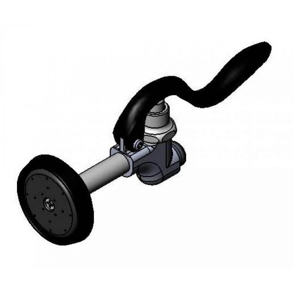 Equip High-Flow Spray Valve Assembly (Black) for Wash-Down or Hose Reels