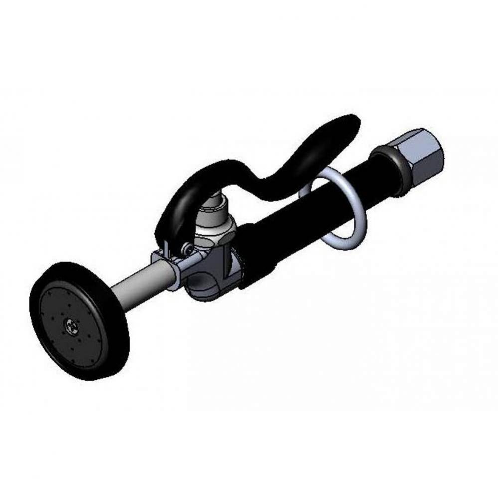 Equip High-Flow Spray Valve Assembly w/ Handle & Hold-Down Ring for Wash-Down & Hose Reels