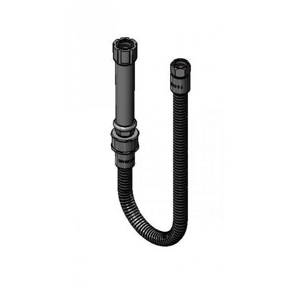 24'' SS Flexible Hose w/ Gray Handle & PRSV Swivel