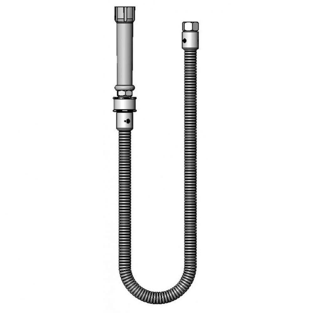 36'' SS Flexible Hose w/ Gray Handle & PRSV Swivel