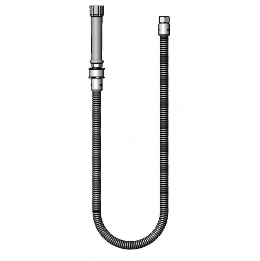 44'' SS Flexible Hose w/ Gray Handle & PRSV Swivel