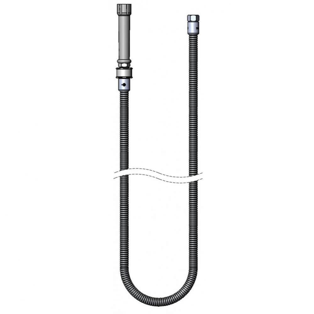 68'' SS Flexible Hose w/ Gray Handle & PRSV Swivel