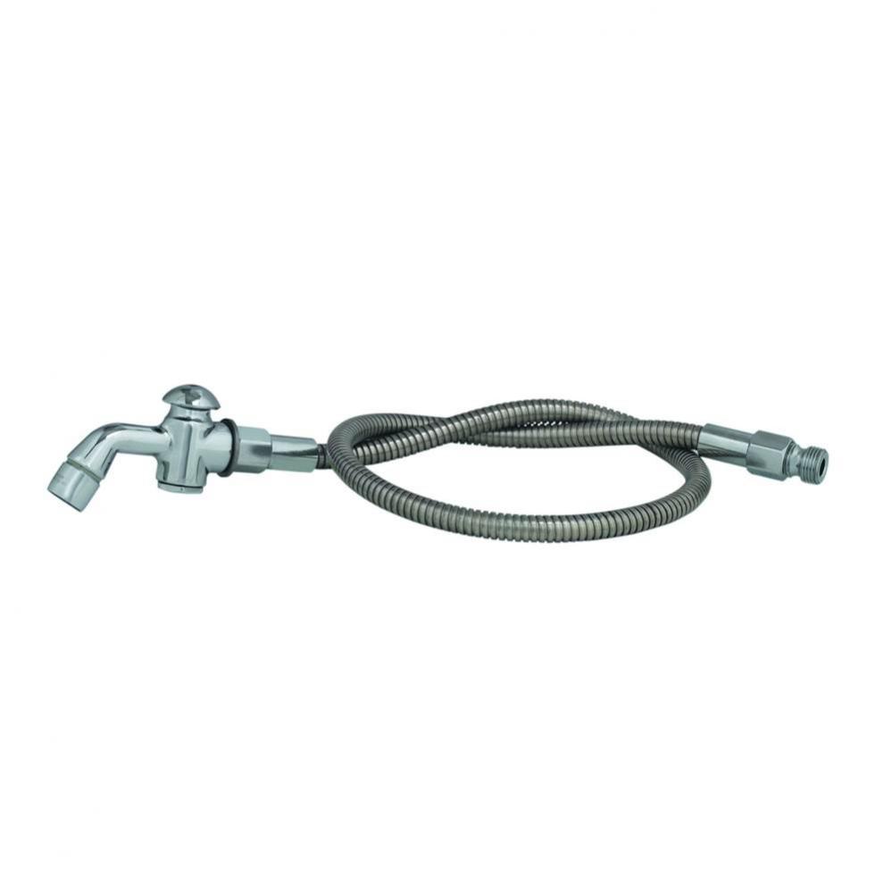 Spray Valve w/ Aerator, 60'' Flexible Stainless Steel Hose (013E-60)