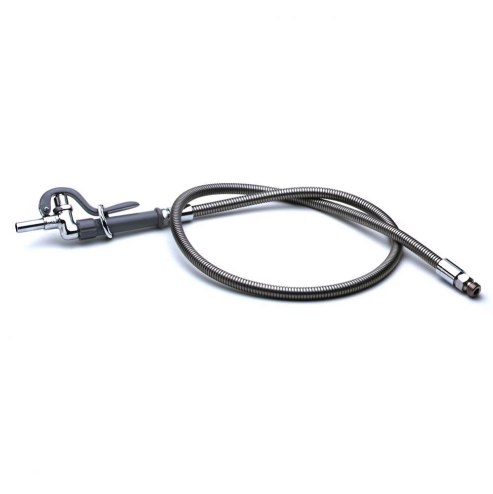 Pot & Glass Filler, Straight End Nozzle, 68'' Flexible Stainless Steel Hose