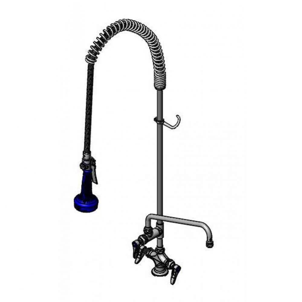 EasyInstall Pre-Rinse, Single Hole Base, 12'' Add-On Faucet, 18'' Flex Lines,