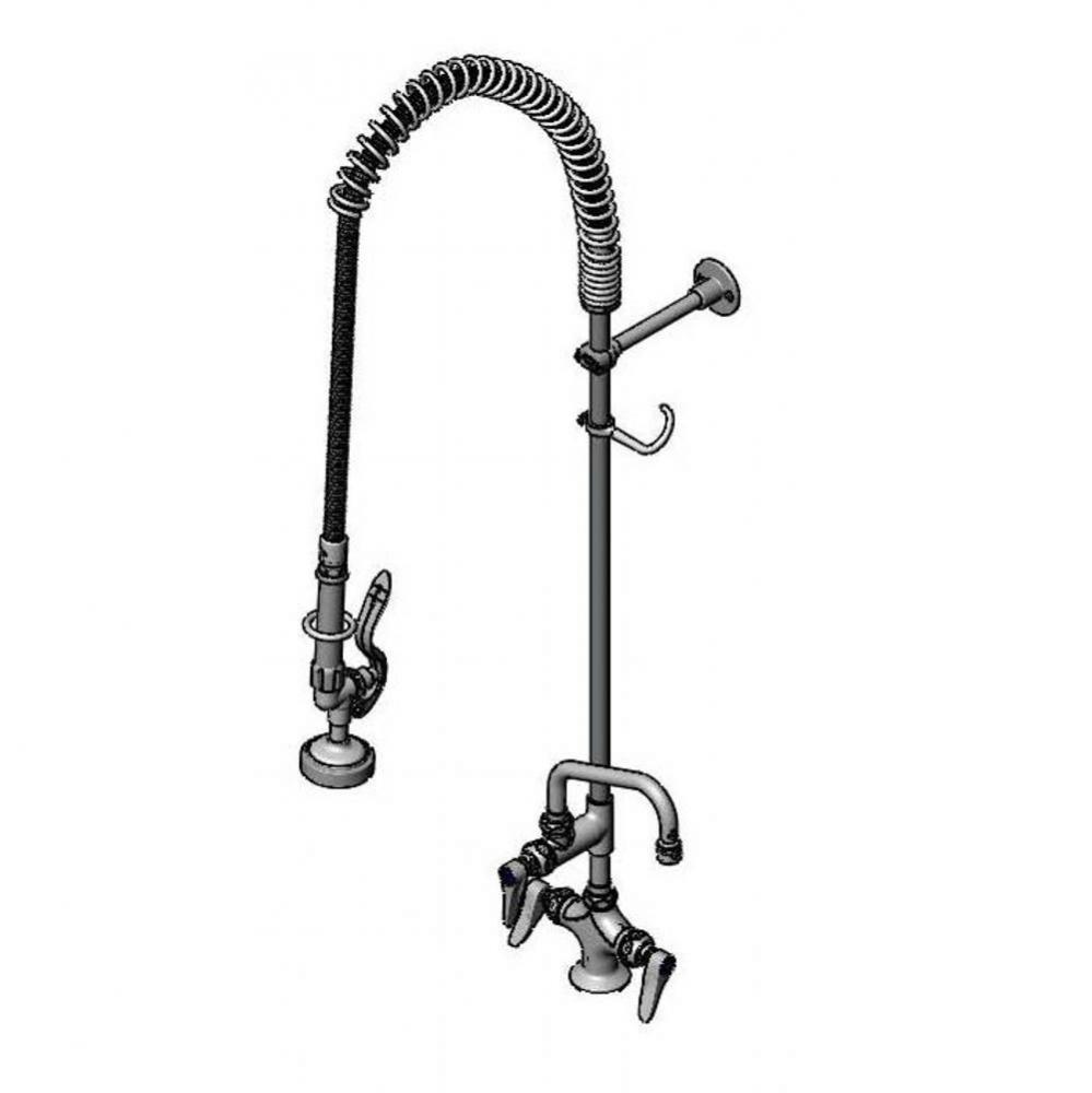 EasyInstall Pre-Rinse, Single Hole Base, 6'' Add-On Faucet, 18'' Flex Lines, W