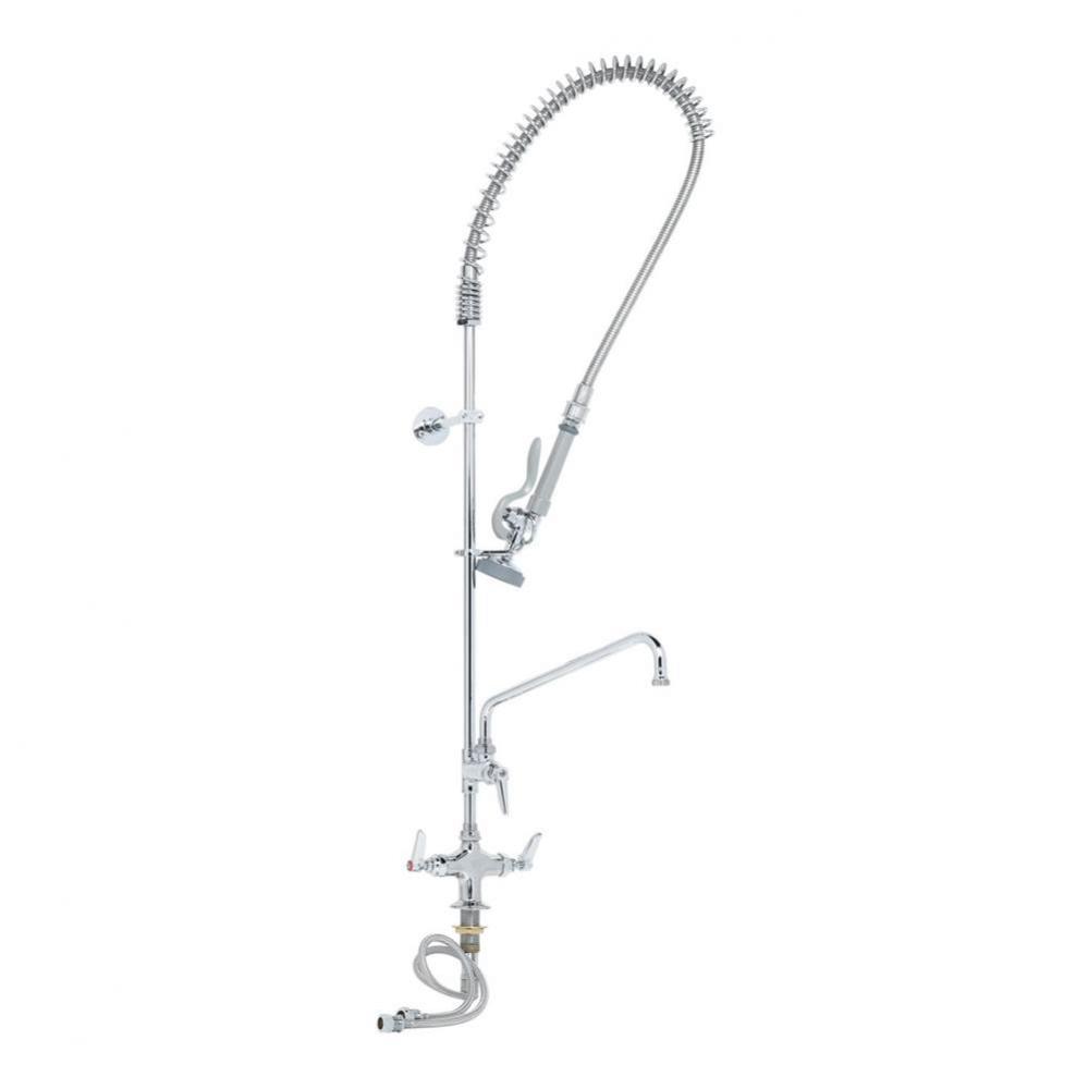 EasyInstall Pre-Rinse: Single Hole Base, Add-On Faucet w/ 8'' Nozzle, 18'' Fle