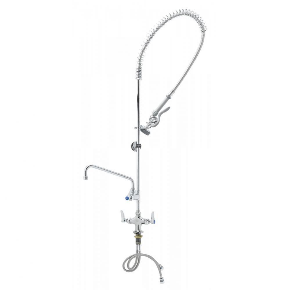 EasyInstall Pre-Rinse, Single Hole Base, 10'' Add-On Faucet, 18'' Flex Lines,