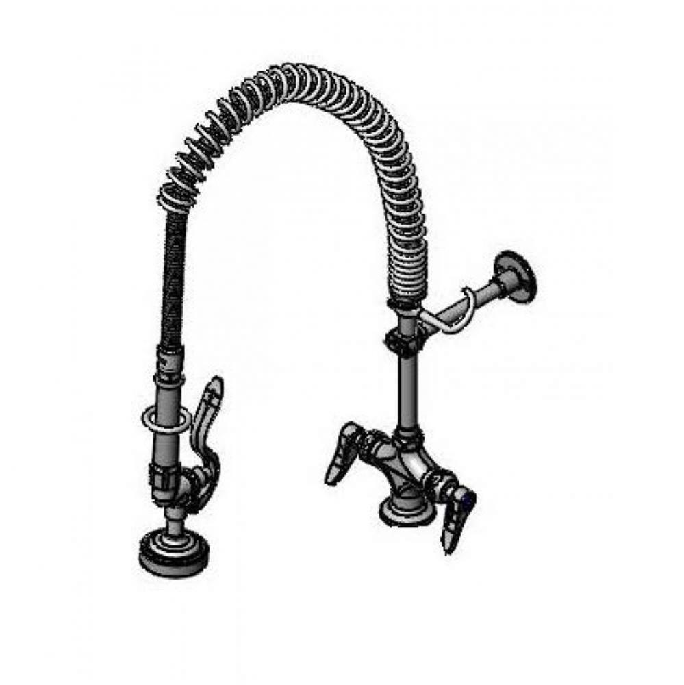 EasyInstall Pre-Rinse, Single Hole Base, Ceramas, 36'' Flex Hose, Wall Bracket, 8'&