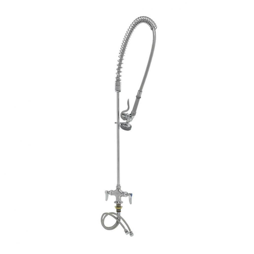 EasyInstall Pre-Rinse, Spring Action, Single Hole Base, 18'' Flex Lines, B-0107 Spray Va