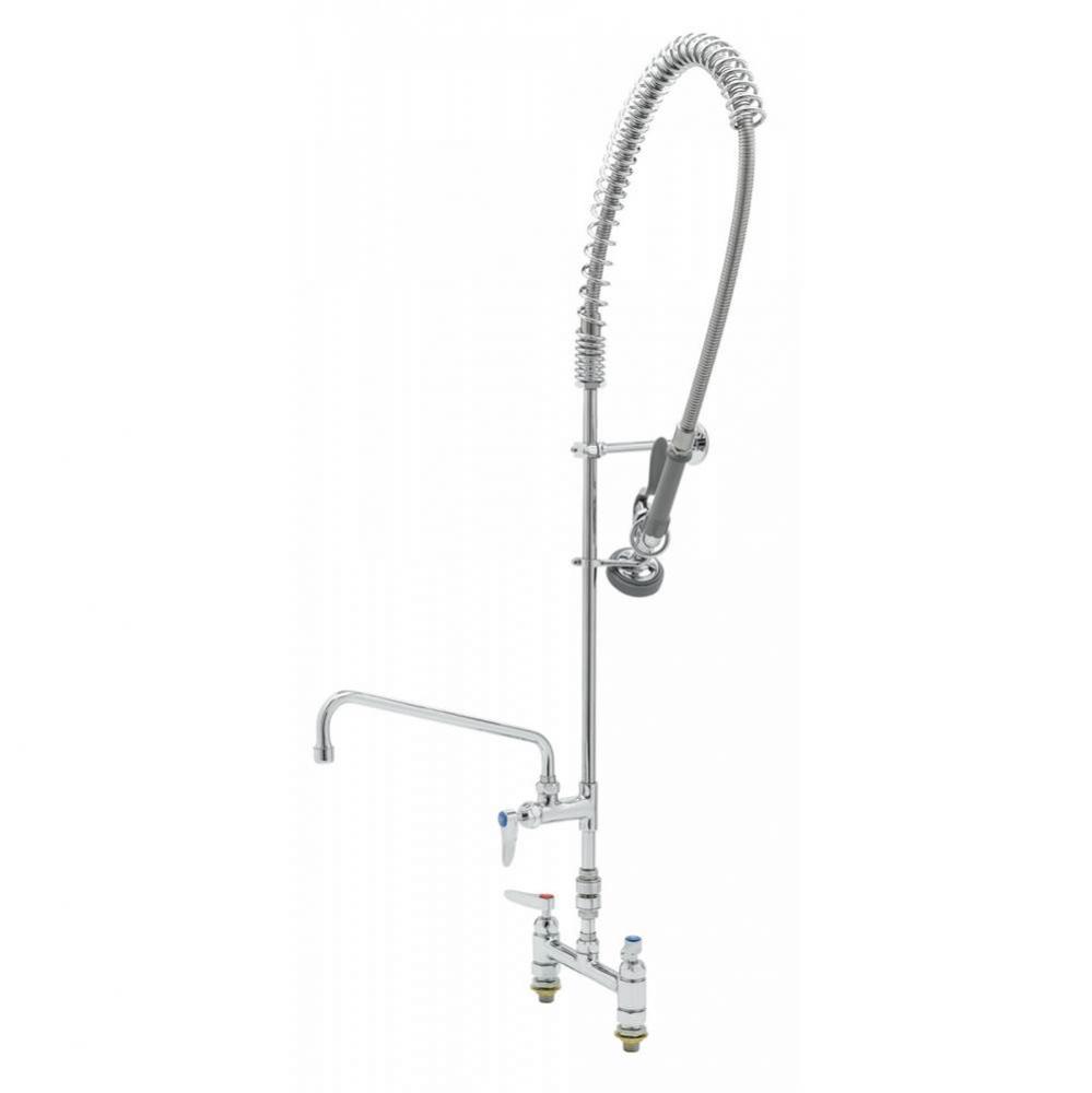 Pre-Rinse, 8''c/c Deck Mount, Add-On Faucet, 00CC Inlets, B-0107, Vacuum Breaker, Flex H