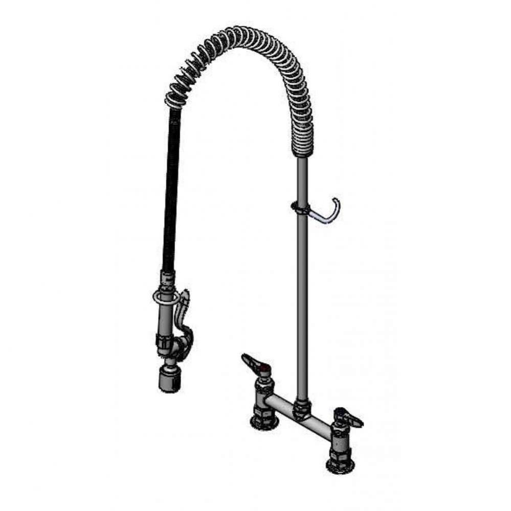 EasyInstall Pre-Rinse, 8'' Deck Mount Faucet, Cerama Cartridges, B-0107-J Spray valve