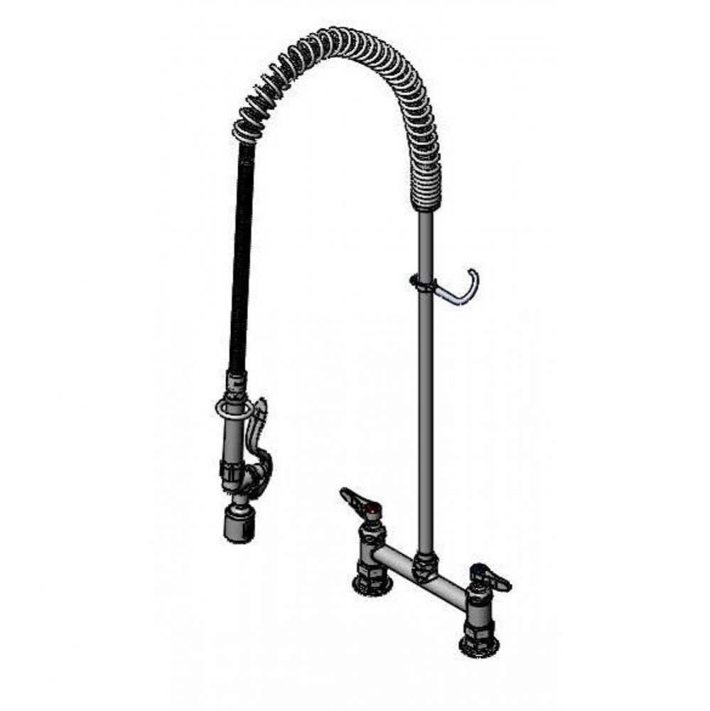 EasyInstall Pre-Rinse, 8'' Deck Mount Faucet, Eterna Cartridges, B-0107-J Spray Valve