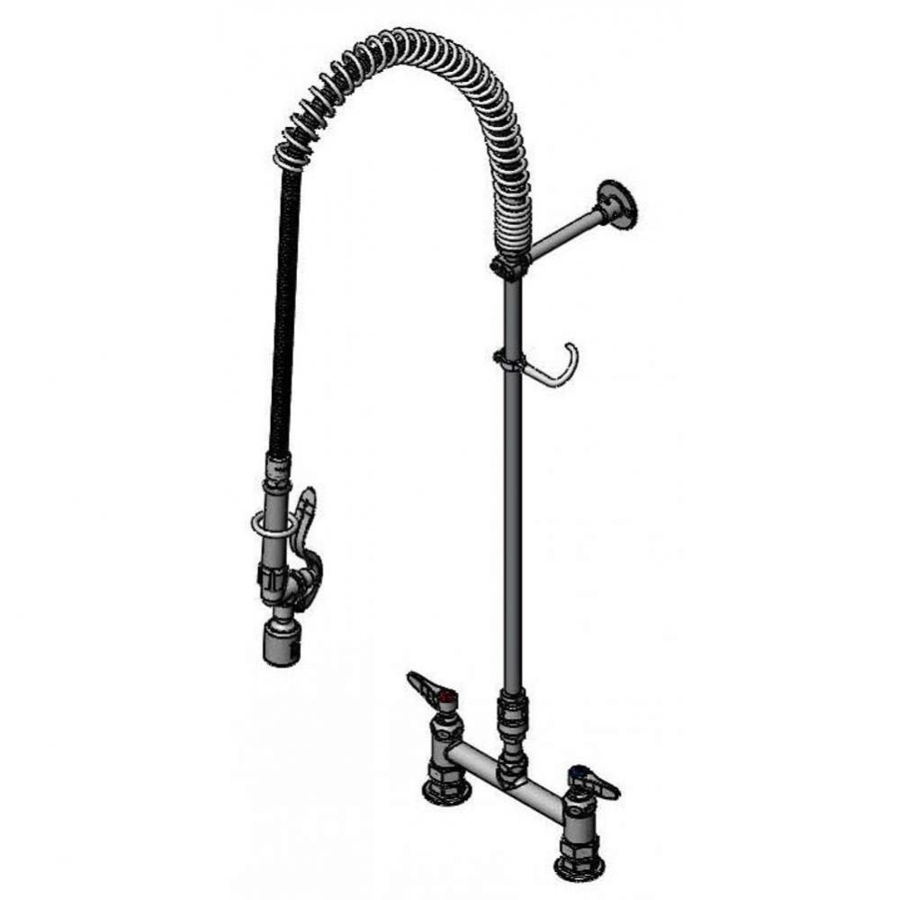 EasyInstall Pre-Rinse, Spring Action, Deck Mount Base, 6'' Wall Bkt, B-0107-C & B-09