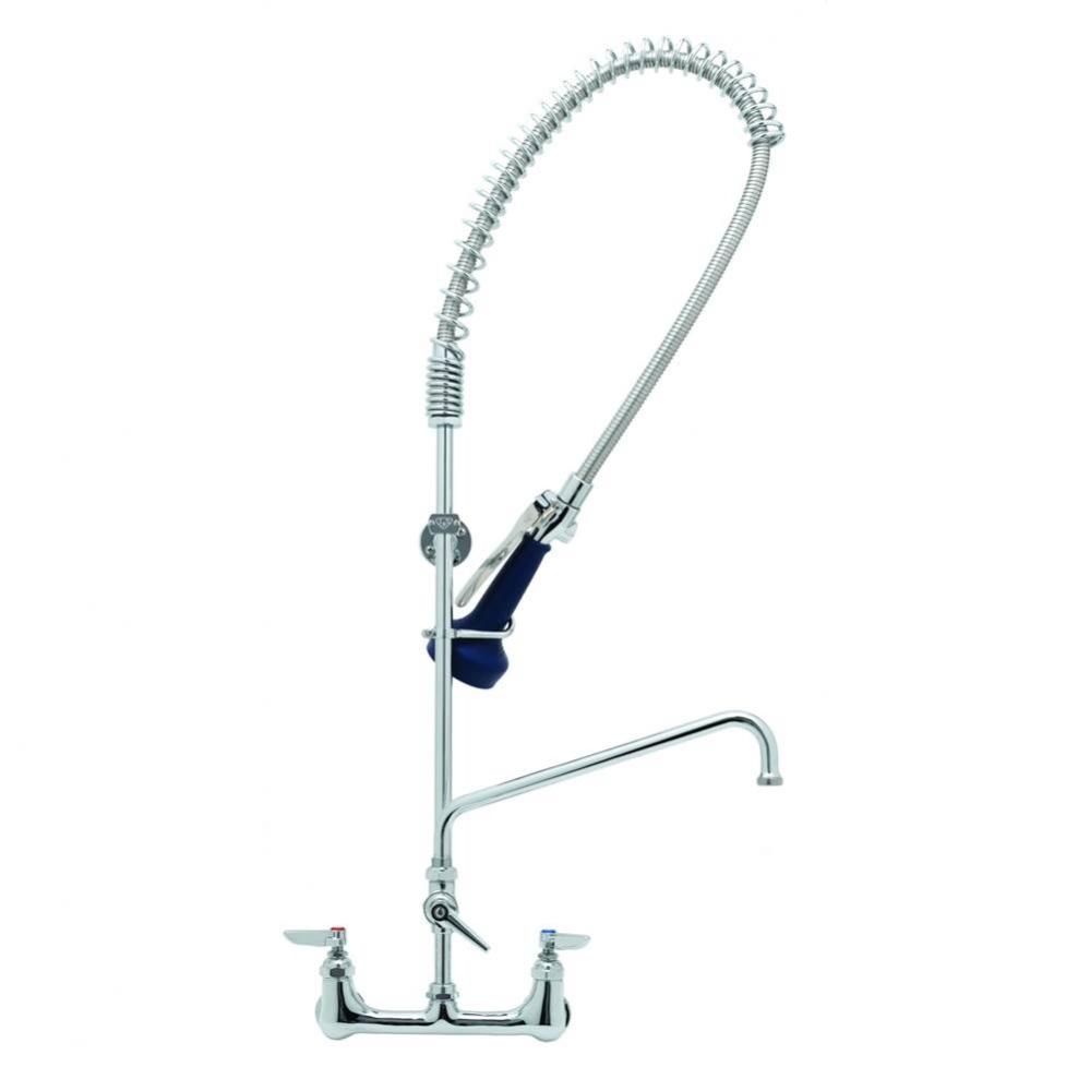EasyInstall Pre-Rinse: Spring Action, 8'' Wall Mount, ADF w/ 14'' Nozzle, Cera