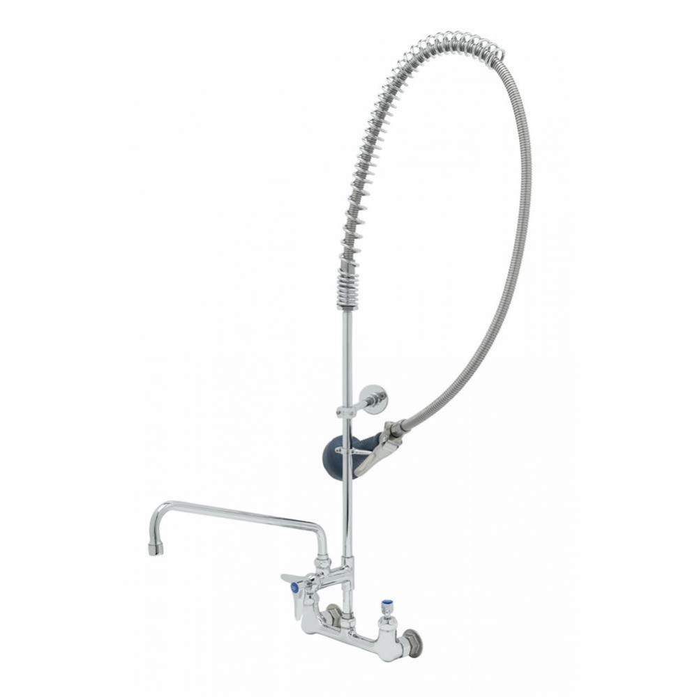 EasyInstall Pre-Rinse: Spring Action, 8'' Wall Mount, ADF w/ 14'' Nozzle, Cera