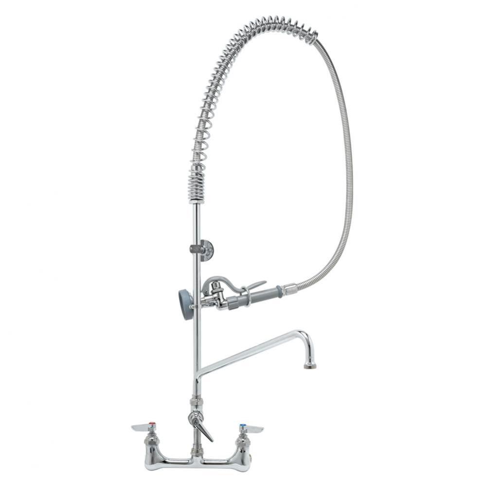 EasyInstall Pre-Rinse Unit, 8'' Wall Mount, Add-On Faucet w/ 14'' Swing Nozzle