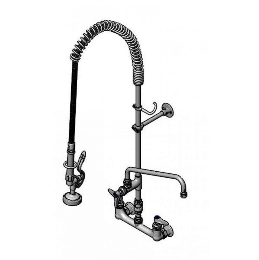 Pre-Rinse, 8''c/c Wall Mount, Add-On Faucet,B-0230-K, B-0107, Vacuum Breaker, Ceramas